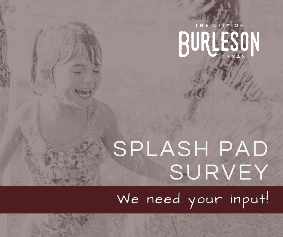 Splash Pad survey news flash item