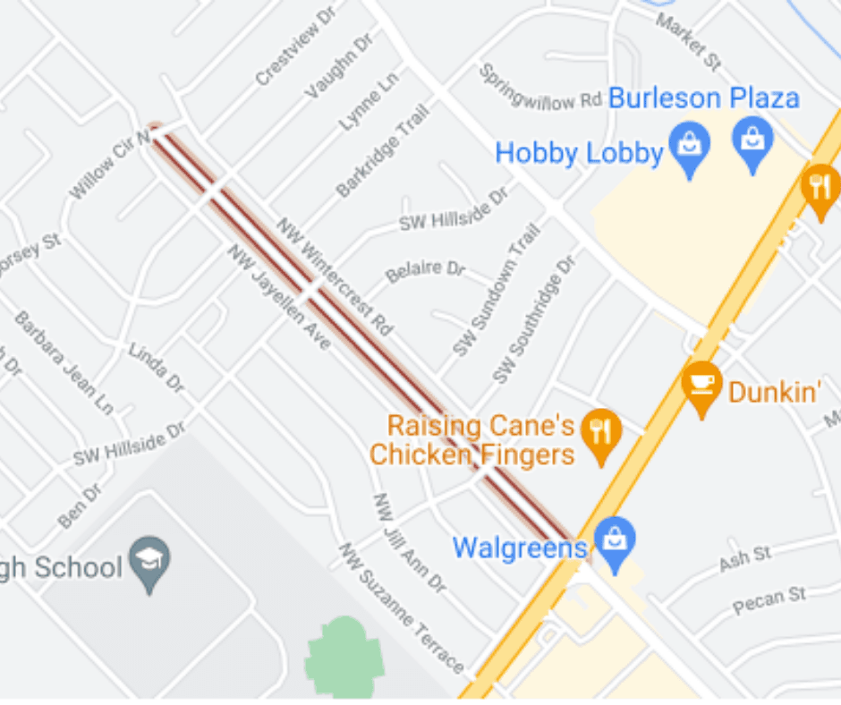 mcnarin road to become alley