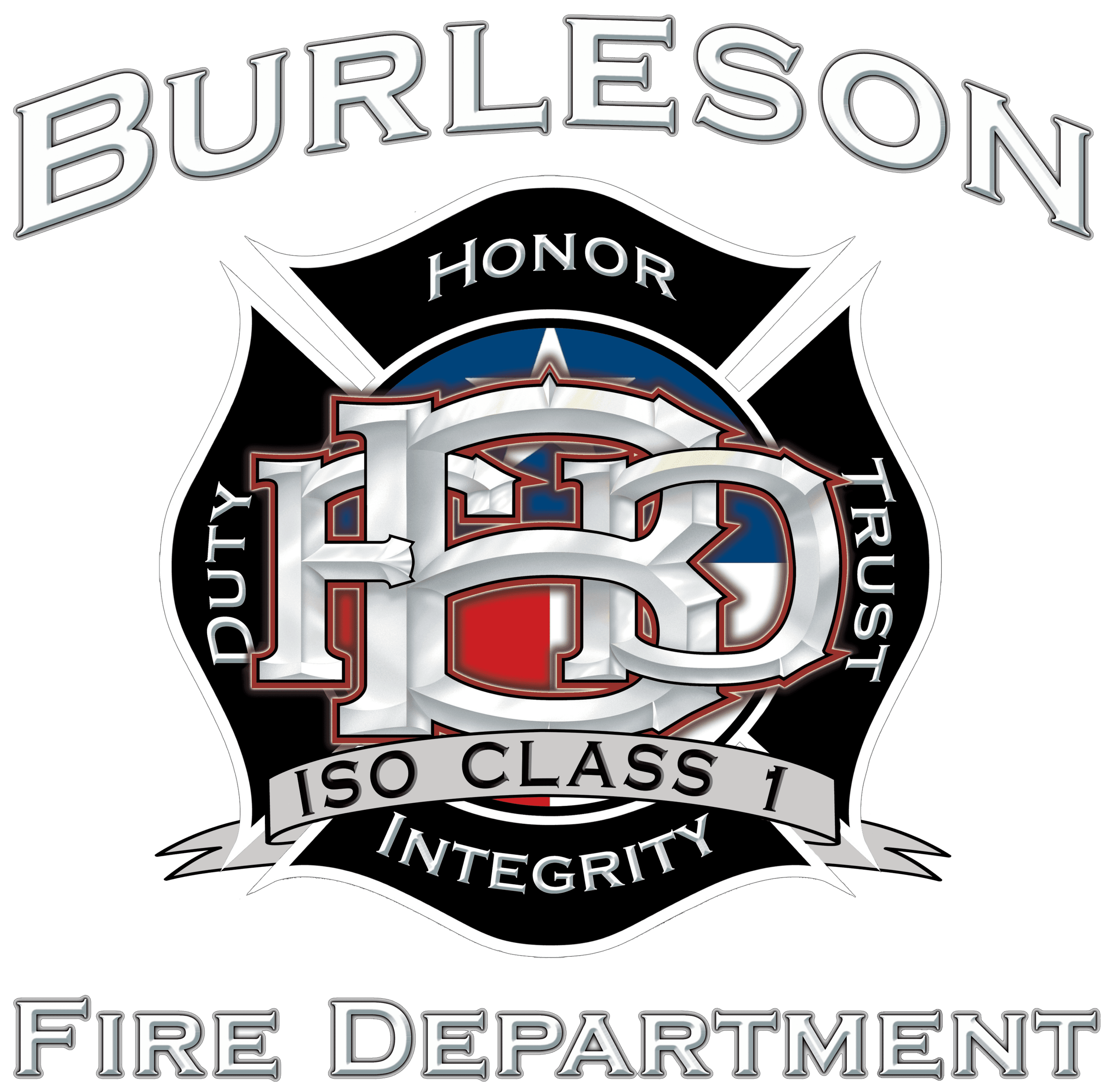 Burleson fire department logo