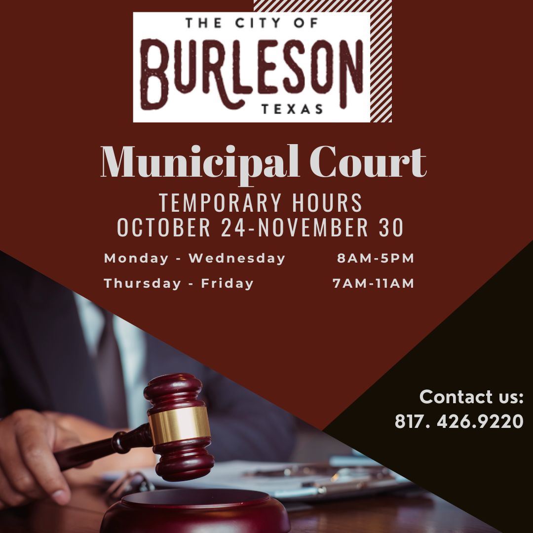 Temporary Municipal Court Hours