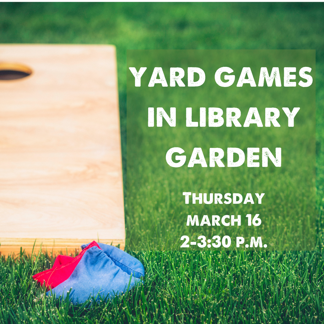 yard games in library garden