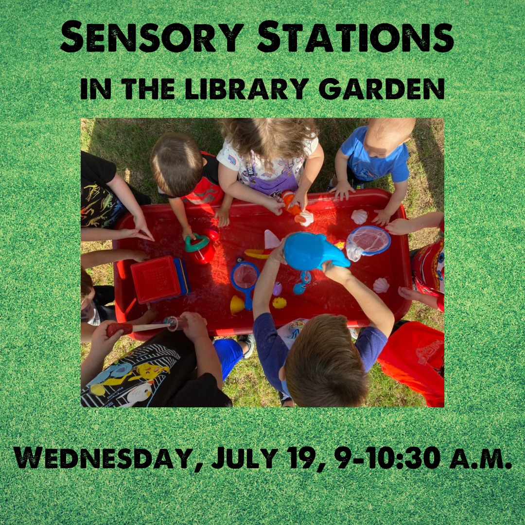 Sensory Stations in the library garden