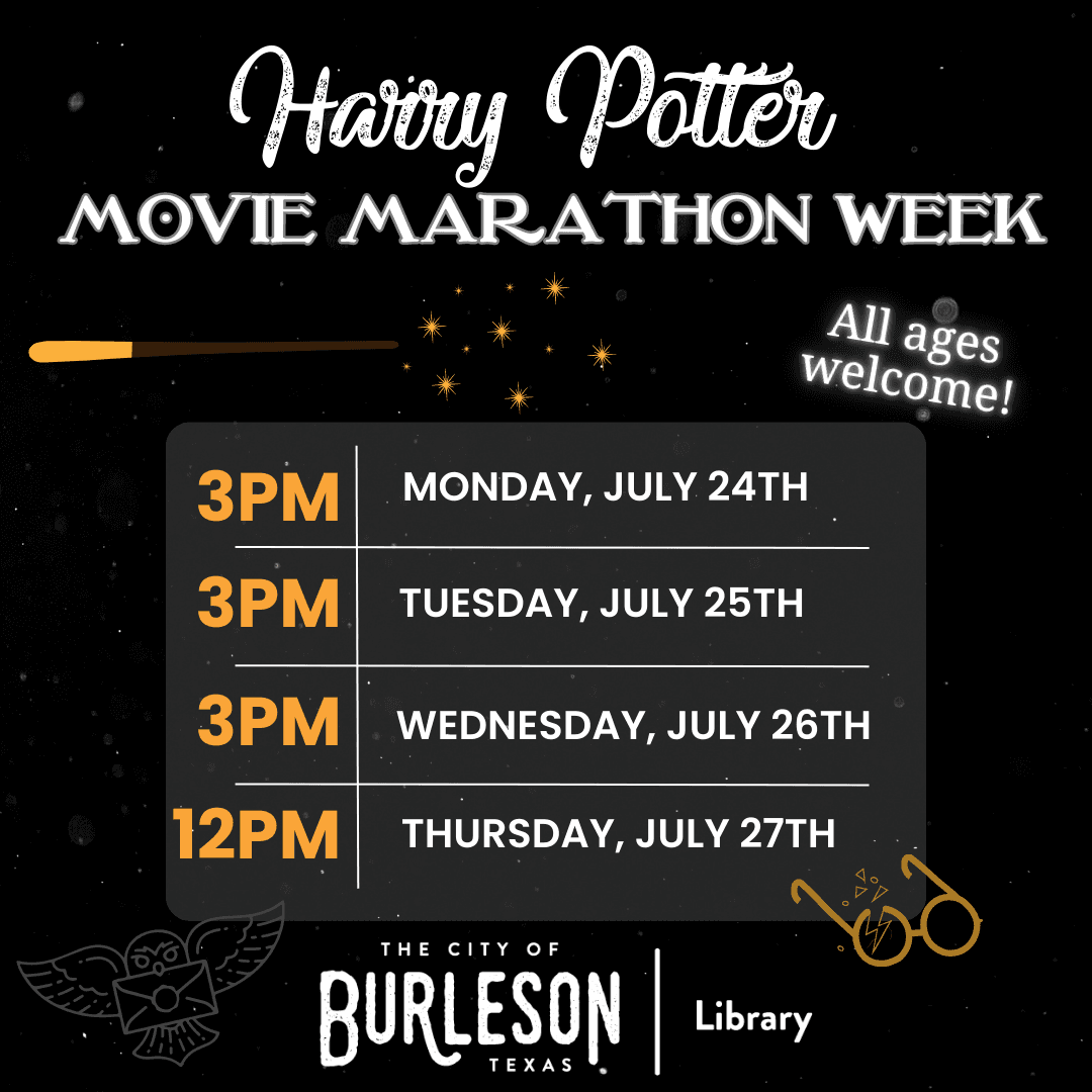 Harry Potter Movie Marathon Schedule 