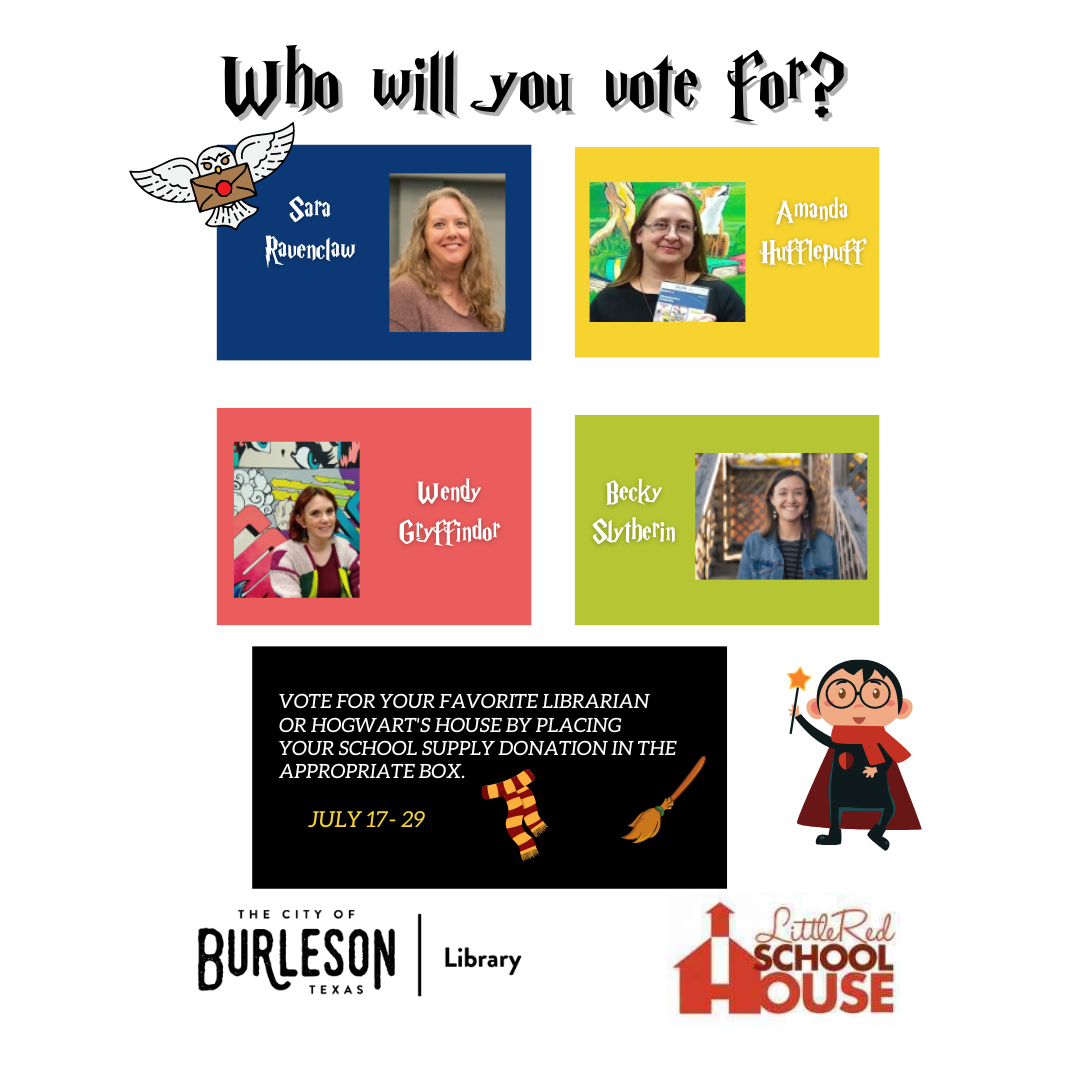 Picture graphic for school supply donation drive