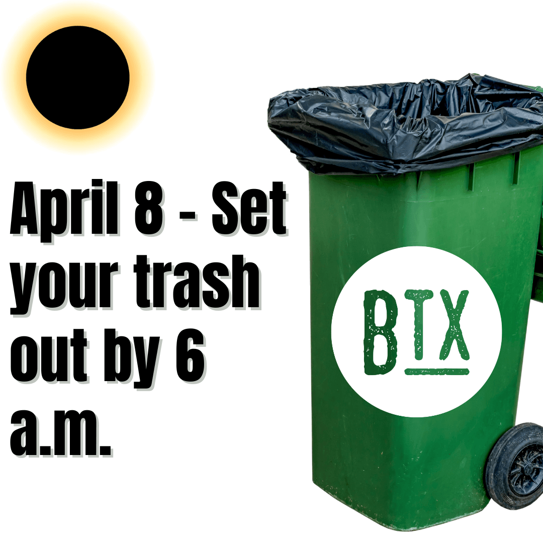 April 8 trash collection