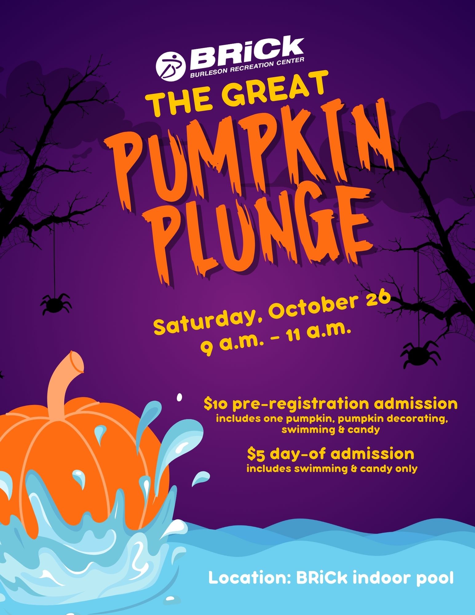 The Great Pumpkin Plunge Flyer