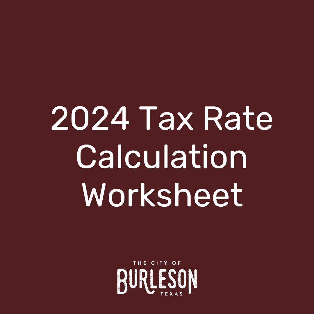 Notice about 2024 Tax Rates