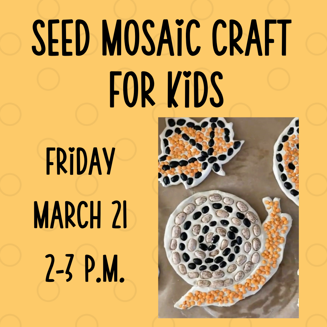 Seed Mosaic Craft for Kids
