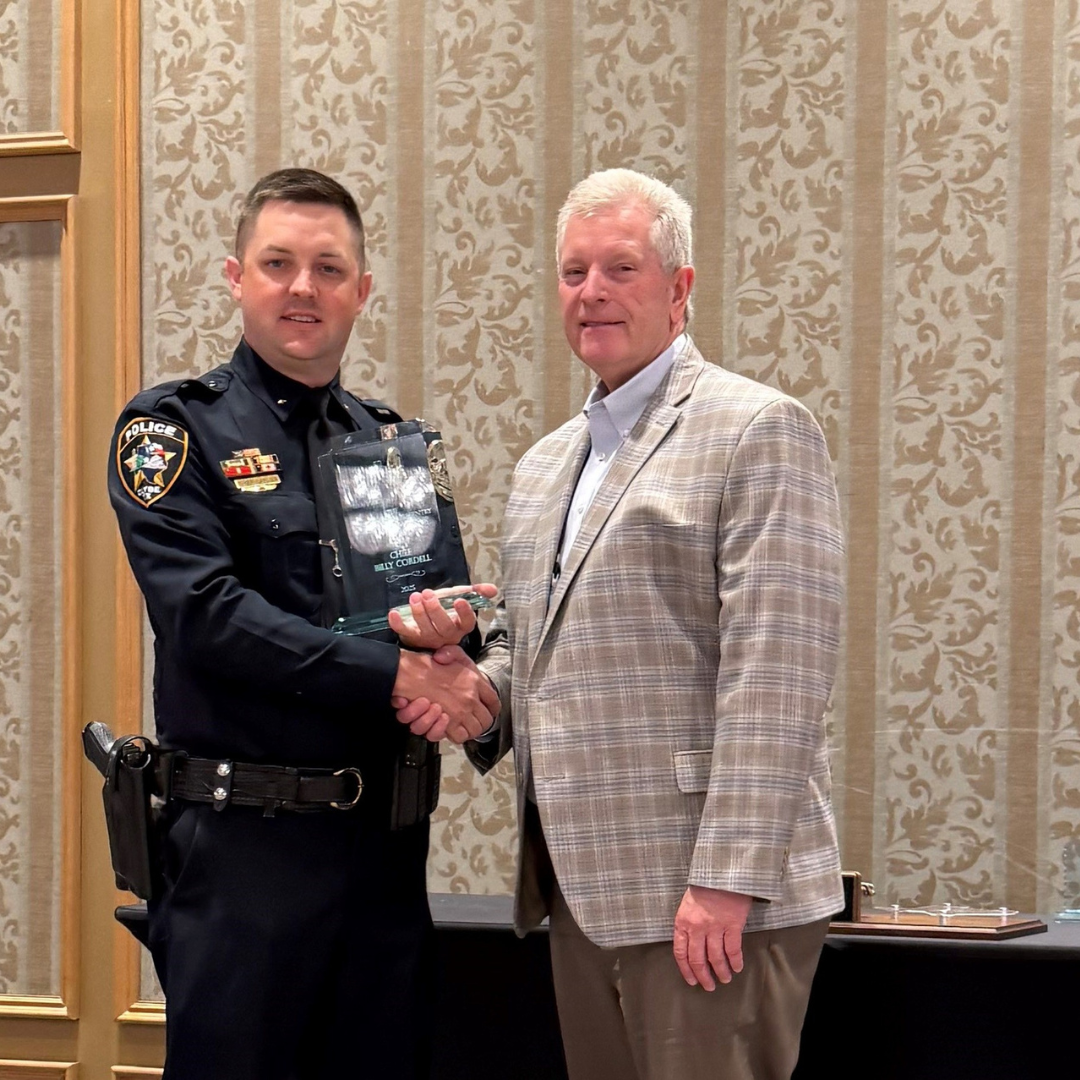 Chief Cordell receives award