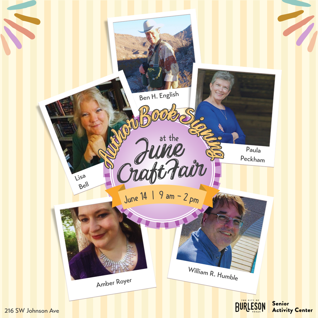 June Craft Fair Author Book Signing Flyer