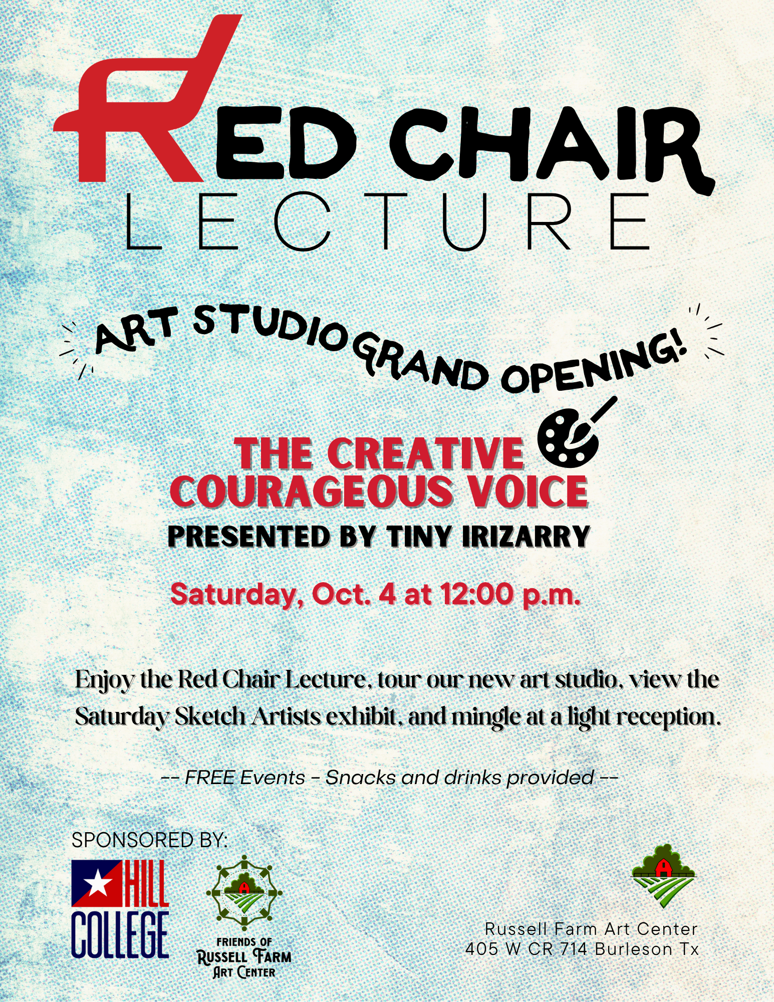 Red Chair October 2025 flyer