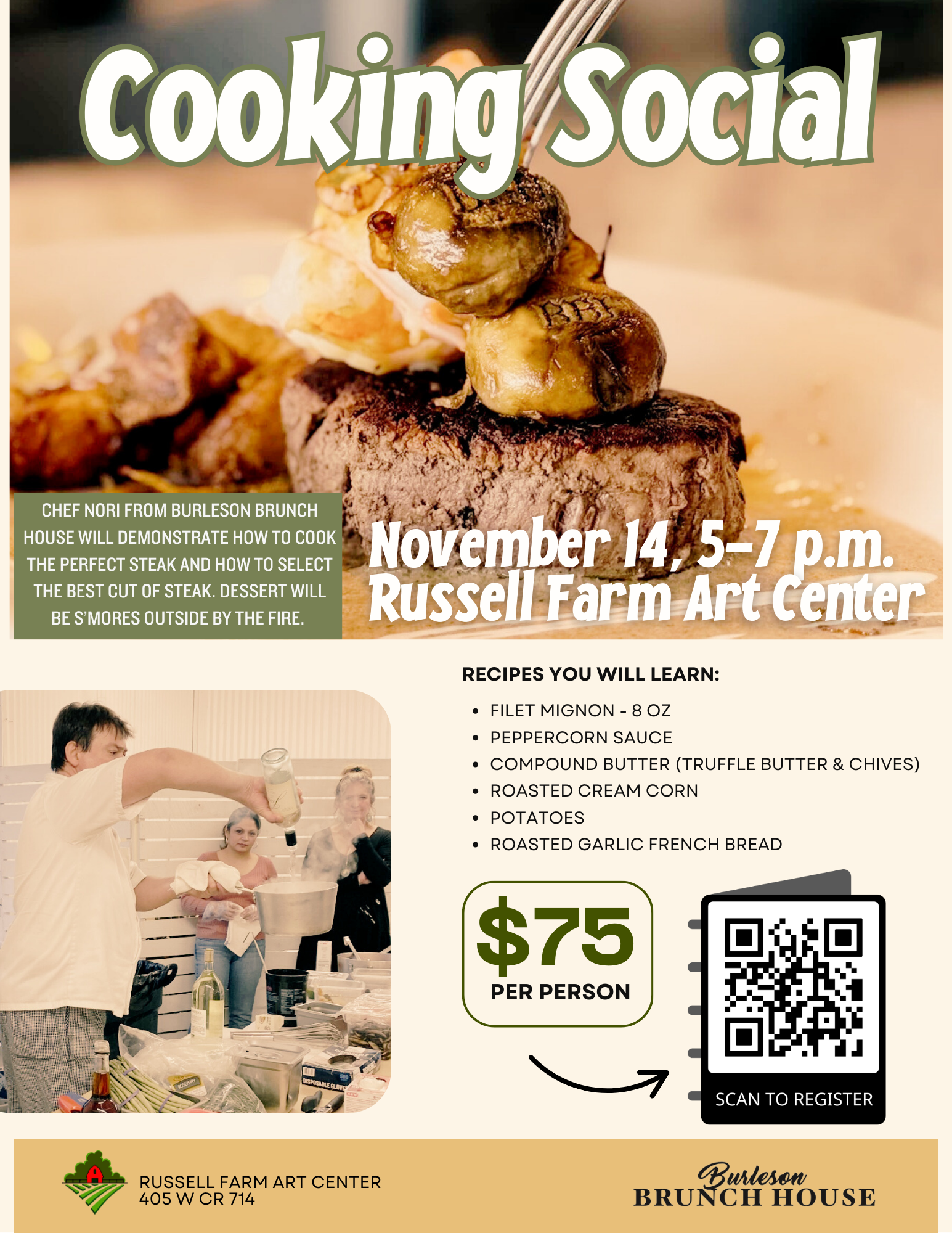 2025 Cooking Social Flyer 