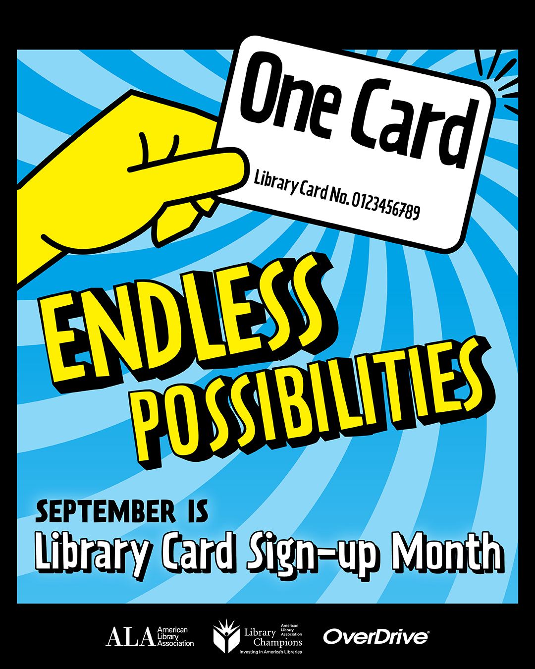 Library Card Sign-up Month Insta