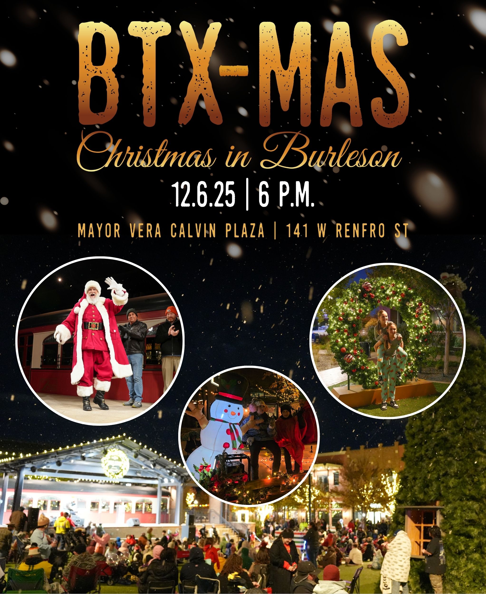 Flyer promoting BTX-Mas 2025 on December 6 at 6 p.m.