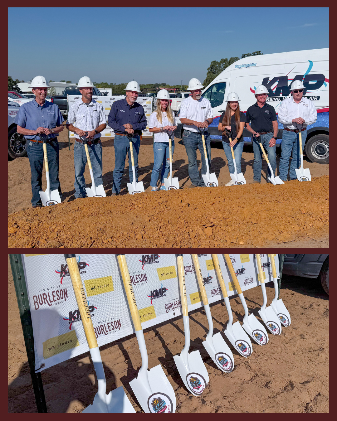 News Release fo KMP Plumbing, Heating and Air groundbreaking thumbnail