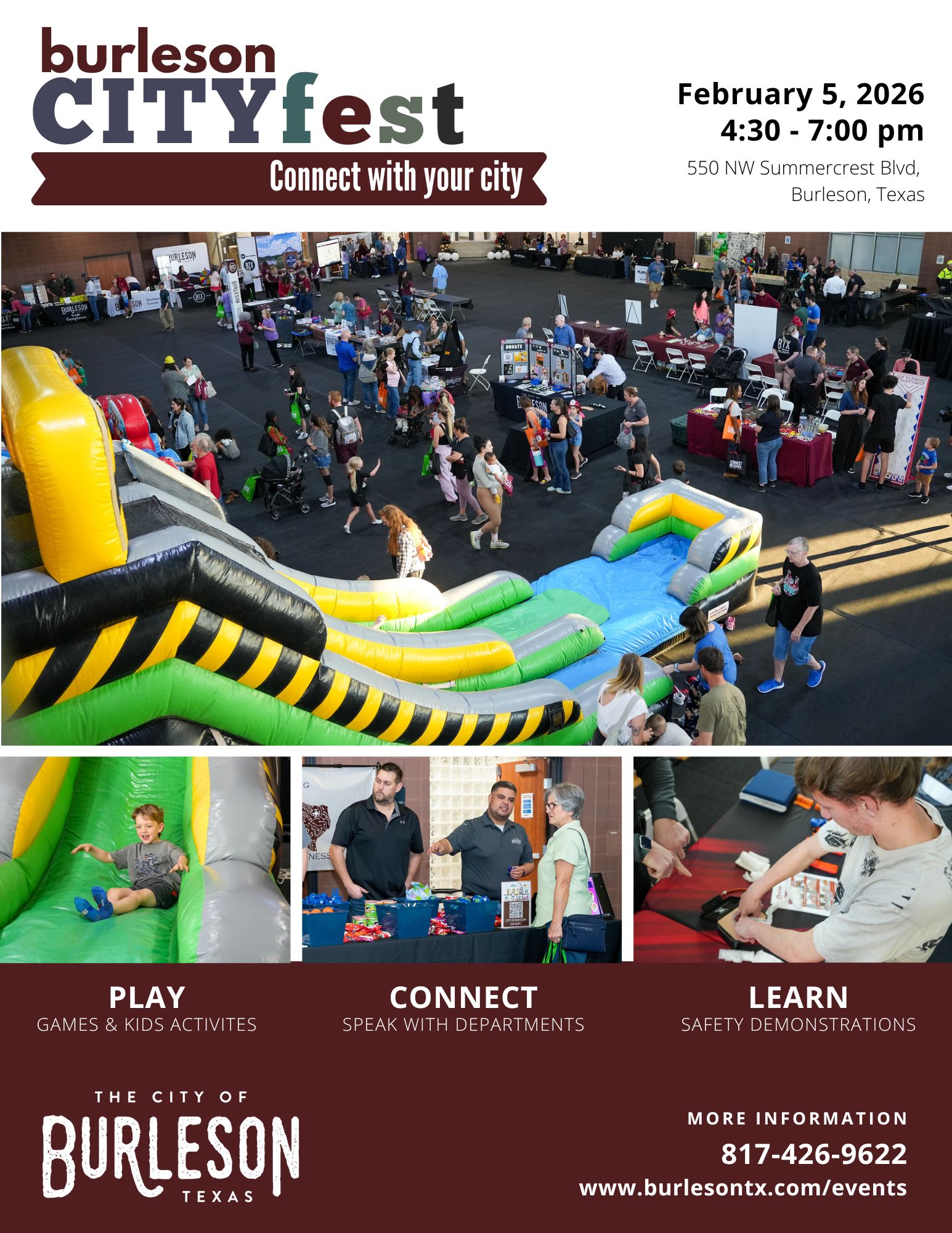 Flyer promoting CityFest on February 5, 2026 at 4:30 p.m.