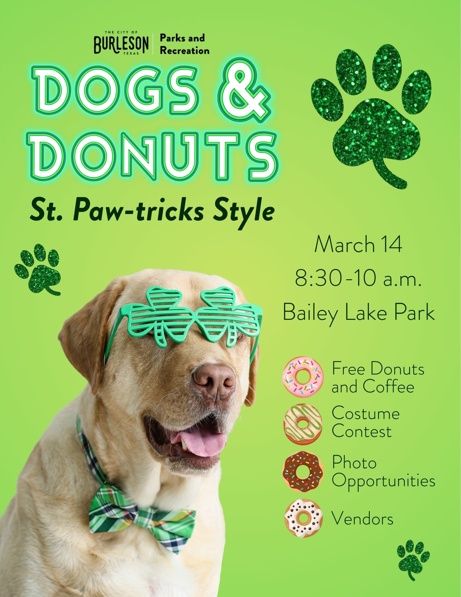 Dogs and Donuts St Paw-tricks Flyer