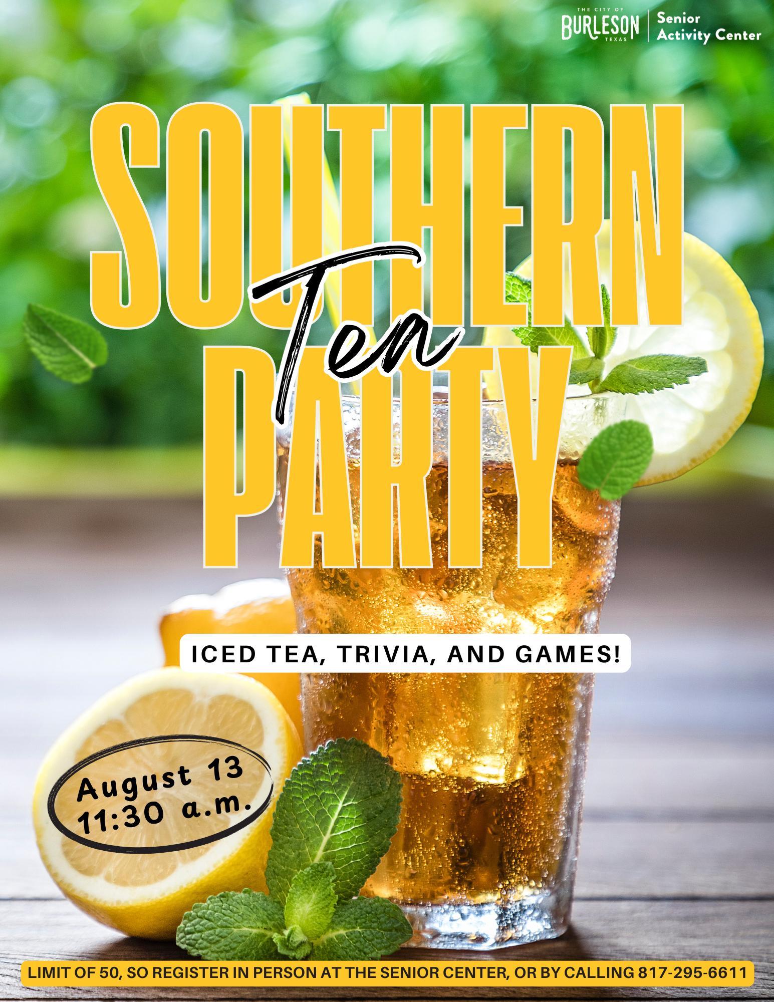 Southern Tea Party Flyer