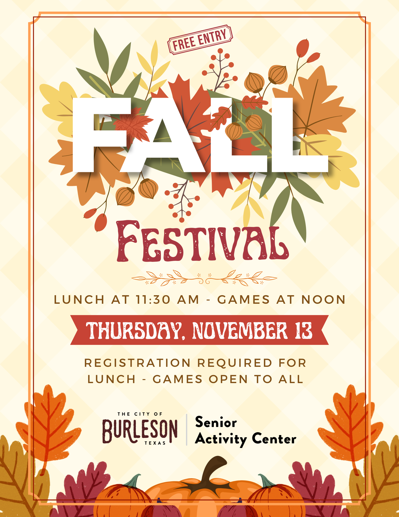 SAC Fall Festival Flyer